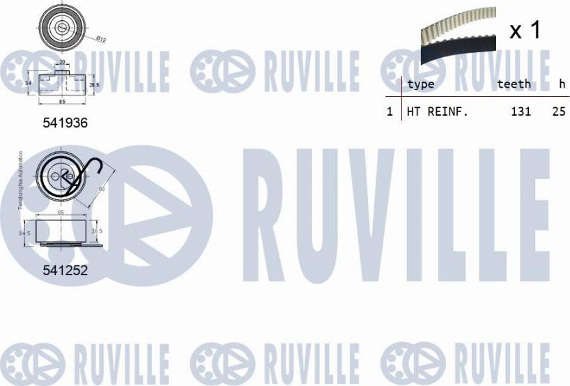 Ruville 550062 - Zobsiksnas komplekts ps1.lv