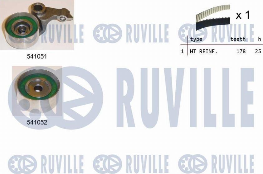 Ruville 550156 - Zobsiksnas komplekts ps1.lv