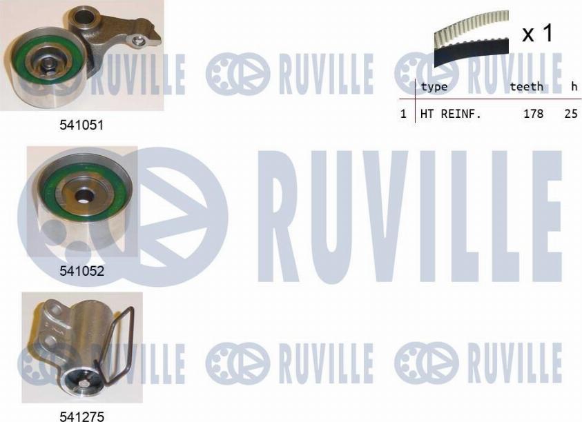 Ruville 550157 - Zobsiksnas komplekts ps1.lv