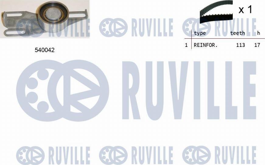 Ruville 550169 - Zobsiksnas komplekts ps1.lv