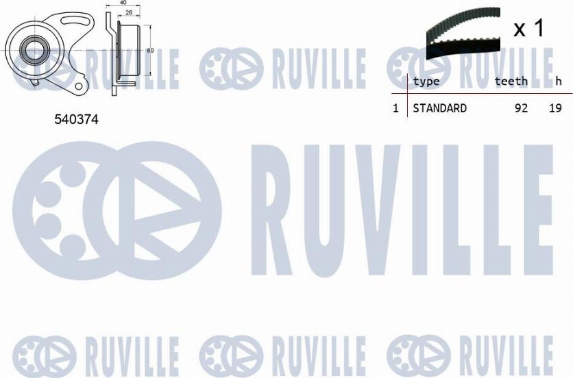 Ruville 550166 - Zobsiksnas komplekts ps1.lv