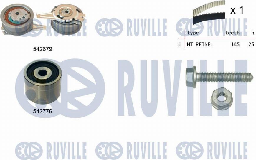 Ruville 550391 - Zobsiksnas komplekts ps1.lv