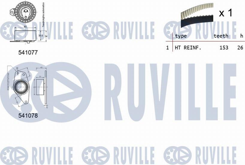 Ruville 550347 - Zobsiksnas komplekts ps1.lv