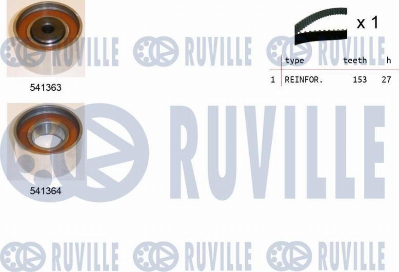 Ruville 550307 - Zobsiksnas komplekts ps1.lv