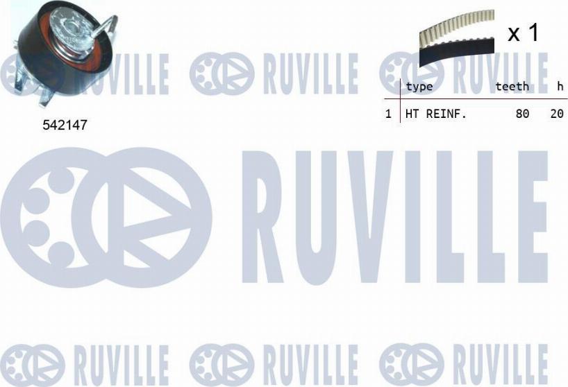 Ruville 550388 - Zobsiksnas komplekts ps1.lv