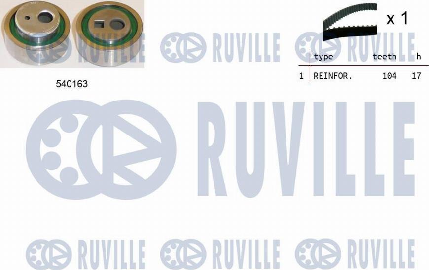 Ruville 550329 - Zobsiksnas komplekts ps1.lv