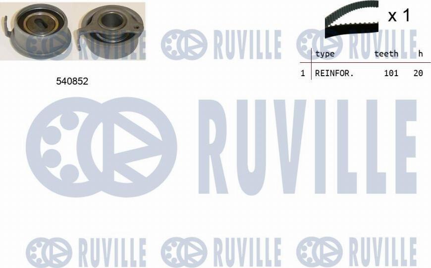 Ruville 550263 - Zobsiksnas komplekts ps1.lv