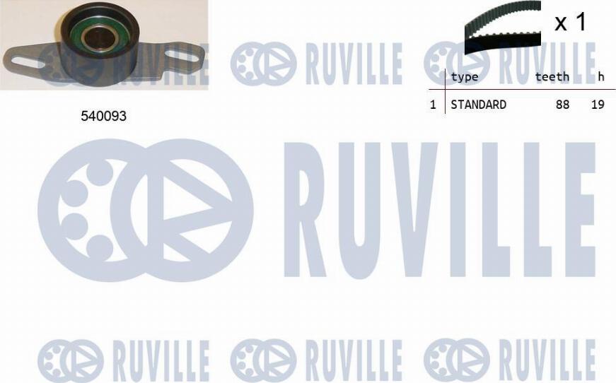 Ruville 550262 - Zobsiksnas komplekts ps1.lv