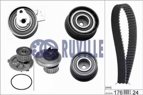 Ruville 55306721 - Ūdenssūknis + Zobsiksnas komplekts ps1.lv