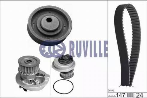 Ruville 55300701 - Ūdenssūknis + Zobsiksnas komplekts ps1.lv