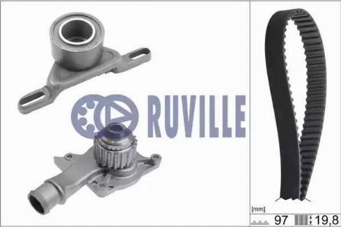 Ruville 55202701 - Ūdenssūknis + Zobsiksnas komplekts ps1.lv