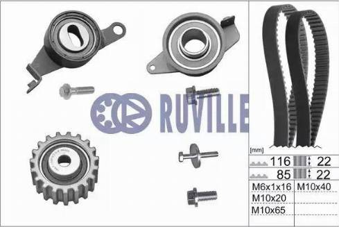 Ruville 5521470 - Zobsiksnas komplekts ps1.lv