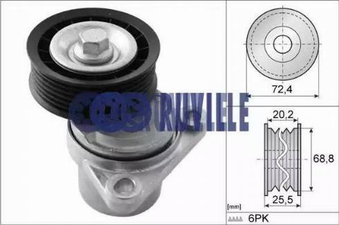 Ruville 55289 - Siksnas spriegotājs, Ķīļsiksna ps1.lv