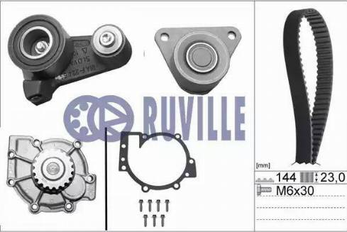 Ruville 56512711 - Ūdenssūknis + Zobsiksnas komplekts ps1.lv