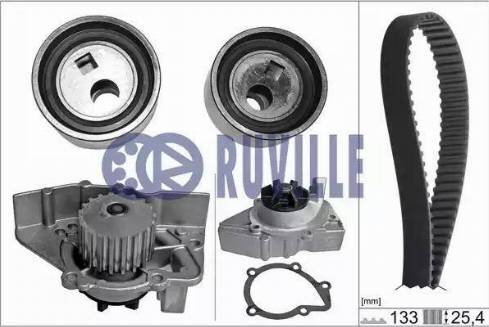 Ruville 56607701 - Ūdenssūknis + Zobsiksnas komplekts ps1.lv