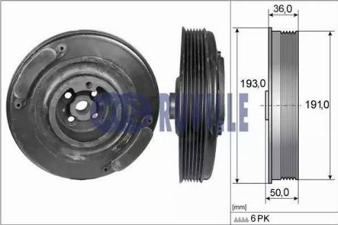 Ruville 515400 - Piedziņas skriemelis, Kloķvārpsta ps1.lv