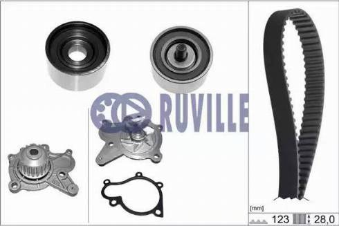 Ruville 58408701 - Ūdenssūknis + Zobsiksnas komplekts ps1.lv