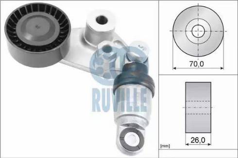 Ruville 57506 - Siksnas spriegotājs, Ķīļsiksna ps1.lv