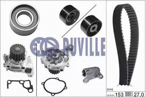 Ruville 57034711 - Ūdenssūknis + Zobsiksnas komplekts ps1.lv