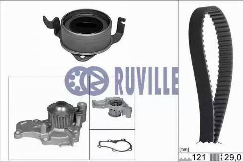 Ruville 57321711 - Ūdenssūknis + Zobsiksnas komplekts ps1.lv