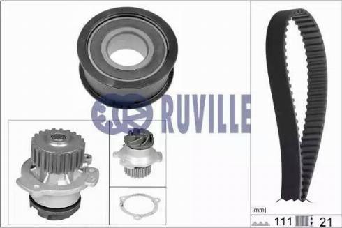 Ruville 57201702 - Ūdenssūknis + Zobsiksnas komplekts ps1.lv