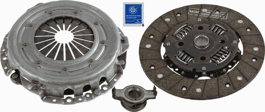 SACHS 3000 951 089 - Sajūga komplekts ps1.lv