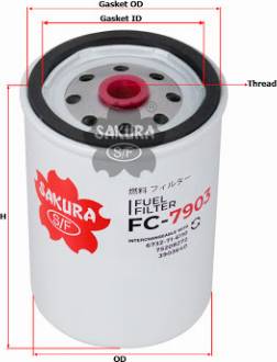 SAKURA FC7903 - Degvielas filtrs ps1.lv