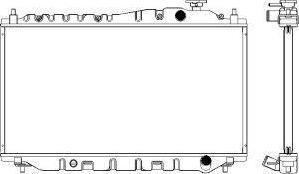 SAKURA Automotive 4211-1010 - Radiators, Motora dzesēšanas sistēma ps1.lv