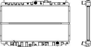 SAKURA Automotive 1211-0205 - Radiators, Motora dzesēšanas sistēma ps1.lv