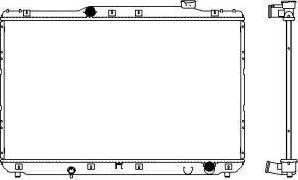 SAKURA Automotive 3461-1044 - Radiators, Motora dzesēšanas sistēma ps1.lv