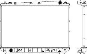 SAKURA Automotive 3461-1007 - Radiators, Motora dzesēšanas sistēma ps1.lv