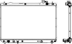 SAKURA Automotive 3461-1017 - Radiators, Motora dzesēšanas sistēma ps1.lv