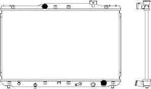 SAKURA Automotive 3461-1036 - Radiators, Motora dzesēšanas sistēma ps1.lv