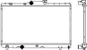 SAKURA Automotive 3461-1076 - Radiators, Motora dzesēšanas sistēma ps1.lv