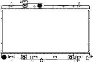 SAKURA Automotive 3421-1004 - Radiators, Motora dzesēšanas sistēma ps1.lv