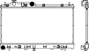 SAKURA Automotive 3421-1036 - Radiators, Motora dzesēšanas sistēma ps1.lv