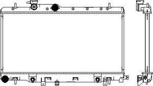 SAKURA Automotive 3421-1030 - Radiators, Motora dzesēšanas sistēma ps1.lv