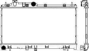 SAKURA Automotive 3421-1028 - Radiators, Motora dzesēšanas sistēma ps1.lv