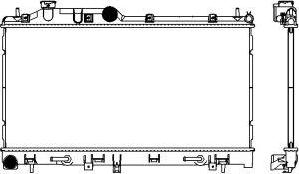 SAKURA Automotive 3421-1023 - Radiators, Motora dzesēšanas sistēma ps1.lv