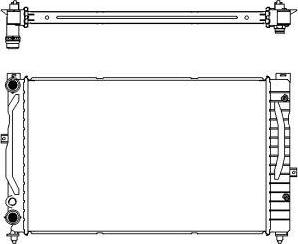 SAKURA Automotive 3061-1004 - Radiators, Motora dzesēšanas sistēma ps1.lv