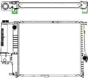 SAKURA Automotive 3011-1007 - Radiators, Motora dzesēšanas sistēma ps1.lv