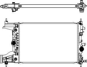 SAKURA Automotive 3351-1019 - Radiators, Motora dzesēšanas sistēma ps1.lv