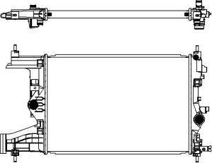 SAKURA Automotive 3351-1018 - Radiators, Motora dzesēšanas sistēma ps1.lv