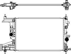 SAKURA Automotive 3351-1017 - Radiators, Motora dzesēšanas sistēma ps1.lv