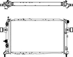 SAKURA Automotive 3352-1001 - Radiators, Motora dzesēšanas sistēma ps1.lv