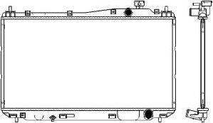 SAKURA Automotive 3211-1015 - Radiators, Motora dzesēšanas sistēma ps1.lv