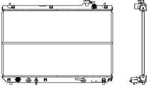 SAKURA Automotive 2461-1004 - Radiators, Motora dzesēšanas sistēma ps1.lv