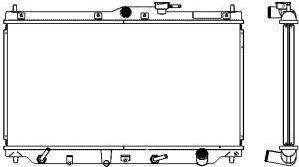 SAKURA Automotive 2212-1001 - Radiators, Motora dzesēšanas sistēma ps1.lv