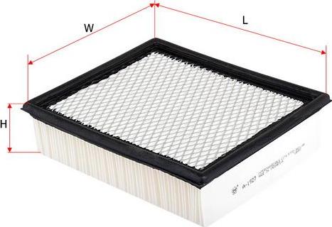 SAKURA Automotive A-1927 - Gaisa filtrs ps1.lv