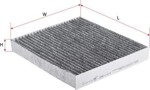SAKURA Automotive CAC-1114 - Filtrs, Salona telpas gaiss ps1.lv